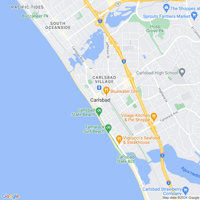 Map of Carlsbad, California