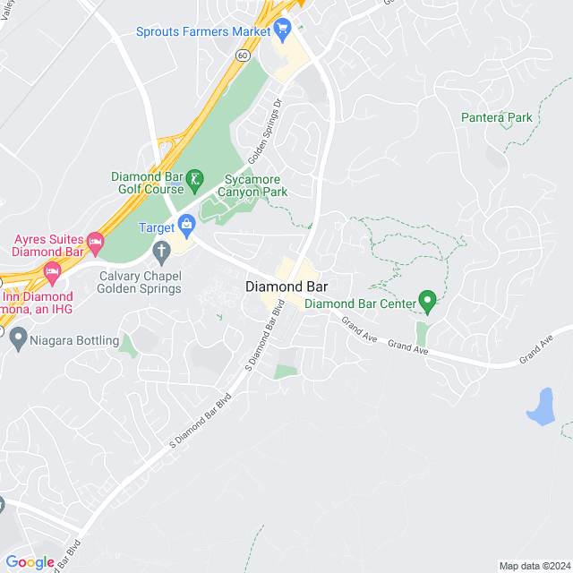 Map of Diamond Bar, California