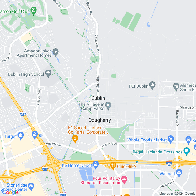 Map of Dublin, California