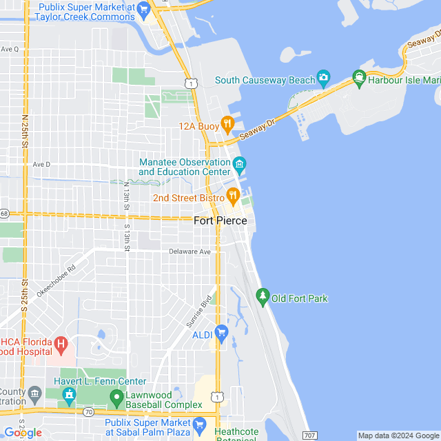 Map of Fort Pierce, Florida