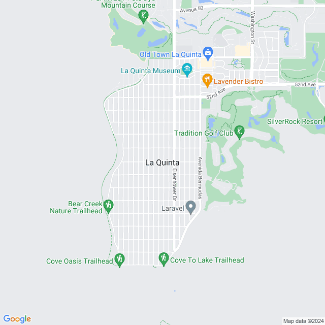 Map of La Quinta, California