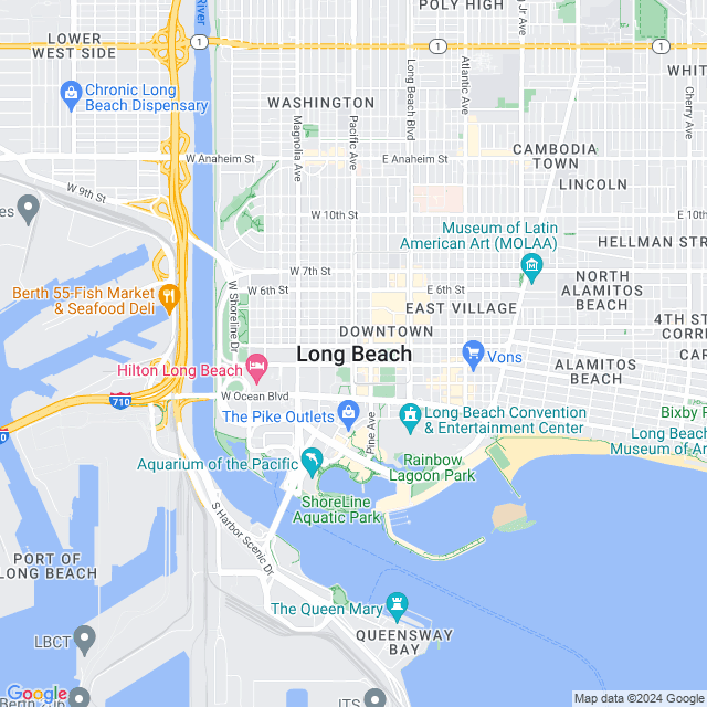 Map of Long Beach, California