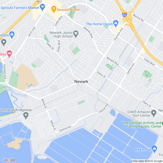 Map of Newark, California