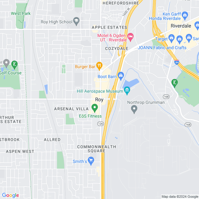 Map of Roy, Utah